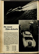 ADAC Motorwelt 46/1935 - Die neuen Adler-Rekorde