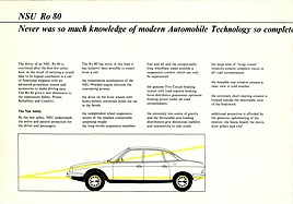 NSU Ro 80 - Verkaufsprospekt (1968, engl.) - Seite 4 NSU Ro 80 - Verkaufsprospekt (1968, engl.) - Seite 4