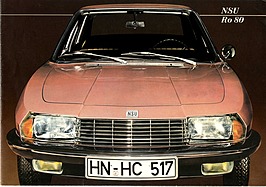 NSU Ro 80 - Verkaufsprospekt (1968, engl.) NSU Ro 80 - Verkaufsprospekt (1968, engl.)