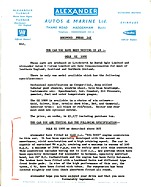 Ogle SX 1000 - Alexander Goodwood Presseinformation (1962, engl.) Ogle SX 1000 - Alexander Goodwood Presseinformation (1962, engl.)
