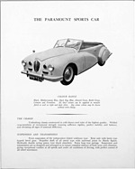 Paramount Sport Car - Verkaufsprospekt (1953, engl.) - Seite 2 Paramount Sport Car - Verkaufsprospekt (1953, engl.) - Seite 2