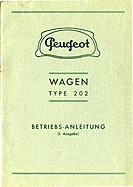 Peugeot 202 - Bedienungsanleitung (1938) Peugeot 202 - Bedienungsanleitung (1938)