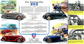 Peugeot 202 - Faltprospekt (1939, franz.) - Rückseite Peugeot 202 - Faltprospekt (1939, franz.) - Rückseite