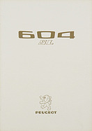 Peugeot 604 SL V6 – Verkaufsprospekt (1976) Peugeot 604 SL V6 – Verkaufsprospekt (1976)