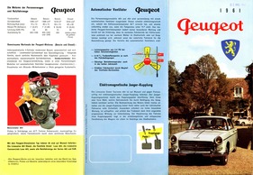 Peugeot-Verkaufsprogramm 1961 - Seite 1 Peugeot-Verkaufsprogramm 1961 - Seite 1