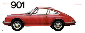 Porsche 901 - Verkaufsprospekt (1963) - Seiten 1 und 8 Porsche 901 - Verkaufsprospekt (1963) - Seiten 1 und 8