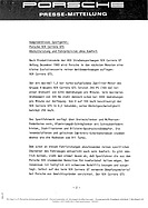 Porsche 924 Carrea GTS und GTR - Presseinformation (1980) Porsche 924 Carrea GTS und GTR - Presseinformation (1980)