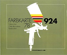 Porsche 924 - Farbkarte (1978) Porsche 924 - Farbkarte (1978)