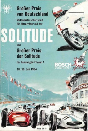 Programm zum Rennen auf der Solitude 1964