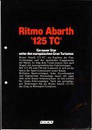 Prospekt Fiat Ritmo Abarth 125 TC (1981) Prospekt Fiat Ritmo Abarth 125 TC (1981)
