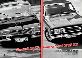 Renault 16 TS kontra Ford 17 M RS - Hobby 10/1968 - Seiten 76 und 77 Renault 16 TS kontra Ford 17 M RS - Hobby 10/1968 - Seiten 76 und 77