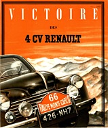 Renault 4 CV - Faltprospekt "Rallye Monte Carlo" (1949, franz.) Renault 4 CV - Faltprospekt "Rallye Monte Carlo" (1949, franz.)