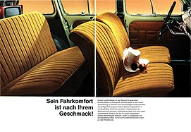 Renault 4 - Verkaufsprospekt (1968) - Seiten 4 und 5 Renault 4 - Verkaufsprospekt (1968) - Seiten 4 und 5