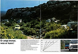 Renault 4 - Verkaufsprospekt (1968) - Seiten 6 und 7 Renault 4 - Verkaufsprospekt (1968) - Seiten 6 und 7