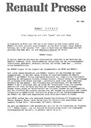Renault Espace - Presse-infos (1984) Renault Espace - Presse-infos (1984)