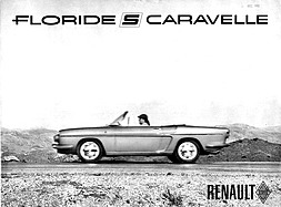 Renault Floride S Caravelle - Verkaufsprospekt (1962) Renault Floride S Caravelle - Verkaufsprospekt (1962)