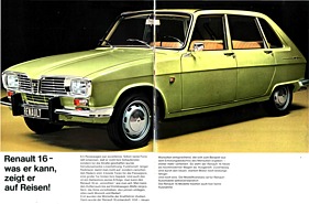 Renault R16 und R16 TS - Verkaufsprospekt (1971) - Seiten 4 und 5 Renault R16 und R16 TS - Verkaufsprospekt (1971) - Seiten 4 und 5