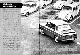 Renault R8 Major greift an - Hobby Heft 5 1964 - Seiten 32 und 33 Renault R8 Major greift an - Hobby Heft 5 1964 - Seiten 32 und 33