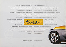 Renault Sport Spider - Verkaufsprospekt (1995, franz. & engl.) - Seite 2 Renault Sport Spider - Verkaufsprospekt (1995, franz. & engl.) - Seite 2