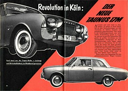 Revolution in Köln - der neue Ford Taunus 17M - Hobby 11/1960 - Seiten 68 und 69 Revolution in Köln - der neue Ford Taunus 17M - Hobby 11/1960 - Seiten 68 und 69