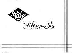 Riley Fifteen-Sex - Verkaufsprospekt (1936, engl.) Riley Fifteen-Sex - Verkaufsprospekt (1936, engl.)