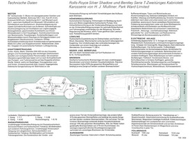 Rolls-Royce Silver Shadow Drophead Coupé - Verkaufsprospekt (1968) - Rückseite Rolls-Royce Silver Shadow Drophead Coupé - Verkaufsprospekt (1968) - Rückseite