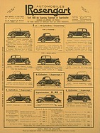 Rosengart (1938) - Preisliste Rosengart (1938) - Preisliste