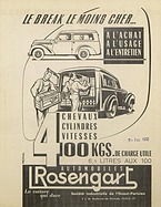 Rosengart 4CV (1953) - Verkaufsprospekt (franz.) Rosengart 4CV (1953) - Verkaufsprospekt (franz.)