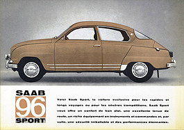 Saab 96 Sport - Verkaufsprospekt (1962, franz.) Saab 96 Sport - Verkaufsprospekt (1962, franz.)