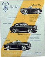 Siata Amica und Daina - Verkaufsanzeige (1950, franz.) Siata Amica und Daina - Verkaufsanzeige (1950, franz.)