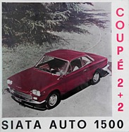 Siata Auto 1500 Coupé 2+2 - Prospekt (1964, ital.) Siata Auto 1500 Coupé 2+2 - Prospekt (1964, ital.)