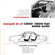 Siata Auto Coupé 2+2 1300 und 1500 - Verkaufsprospekt (1963, ital.) - Seite 4 Siata Auto Coupé 2+2 1300 und 1500 - Verkaufsprospekt (1963, ital.) - Seite 4