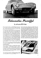 Siebenmeilen-Pantoffel Lotus Elite - Automobil - Technik - Touristik - Sport - Heft 1/1961 - Seite 9 Siebenmeilen-Pantoffel Lotus Elite - Automobil - Technik - Touristik - Sport - Heft 1/1961 - Seite 9