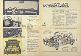 Simca 1300/1500 - Verkaufsprospekt (1963) - Seiten 4 und 5 Simca 1300/1500 - Verkaufsprospekt (1963) - Seiten 4 und 5