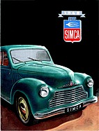 Simca-Erfolg - Verkaufsfaltblatt (1948, franz.) Simca-Erfolg - Verkaufsfaltblatt (1948, franz.)