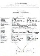 Staunau Personenwagen Datenblatt (1950) Staunau Personenwagen Datenblatt (1950)