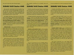 Subaru 1600 Station Wagon - Verkaufsprospekt (1979) - Seite 4 Subaru 1600 Station Wagon - Verkaufsprospekt (1979) - Seite 4
