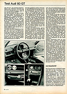 Test Audi 80 GT – mot Nr. 4/1974 – Seite 20 (1974)
