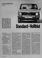 Test BMW 1502 – mot Nr. 8/1975 – Seite 36 (1975)