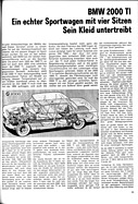 Test BMW 2000 TI – Automobil-Illustrierte Nr. 14/1966 – Seite 11 Test BMW 2000 TI – Automobil-Illustrierte Nr. 14/1966 – Seite 11