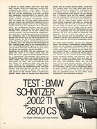 Test BMW Schnitzer 2002 TI und 2800 CS - sport auto 22/1970 - Seite 56 Test BMW Schnitzer 2002 TI und 2800 CS - sport auto 22/1970 - Seite 56