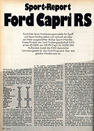 Test Ford Capri RS 2600 - Mot 2/1971 Seite 26 Test Ford Capri RS 2600 - Mot 2/1971 Seite 26