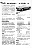 Test: Mercedes-Benz 190 SL - Motor-Rundschau 22/1955 - Seite 847 Test: Mercedes-Benz 190 SL - Motor-Rundschau 22/1955 - Seite 847