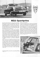 Test NSU Sportprinz – Automobil-Illustrierte 6/1961 – Seite 9