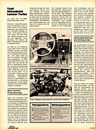 Testbericht Mitsubishi Lancer 2000 Turbo – mot Nr. 9 / 1981 Seite 44 Testbericht Mitsubishi Lancer 2000 Turbo – mot Nr. 9 / 1981 Seite 44