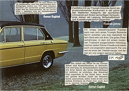 Triumph Dolomite Sprint - Verkaufsprospekt (1974) - Seite 3 Triumph Dolomite Sprint - Verkaufsprospekt (1974) - Seite 3
