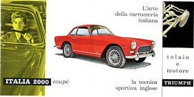 Triumph Italia 2000 GT - Prospekt (1960, ital.) Triumph Italia 2000 GT - Prospekt (1960, ital.)