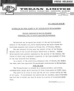 Trojan - Presse Release (1962, engl.) Trojan - Presse Release (1962, engl.)
