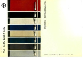 VW 1200 - Farbpalette (1964) VW 1200 - Farbpalette (1964)