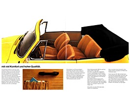 VW 1303 LS Cabriolet - Verkaufsprospekt (1975) - Seiten 4 und 5 VW 1303 LS Cabriolet - Verkaufsprospekt (1975) - Seiten 4 und 5